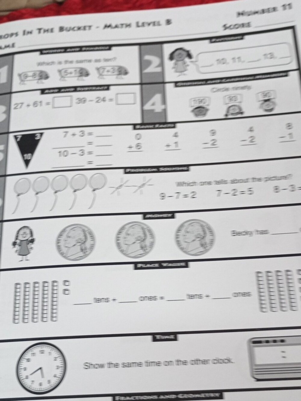 Drops In The Bucket Level B Math Grade 2 - Picture 9 of 16